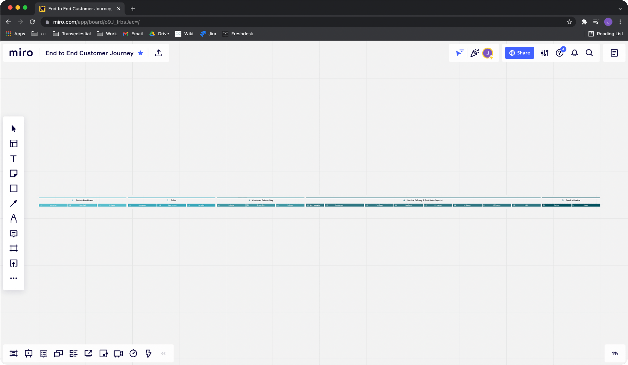 Setup format in Miro