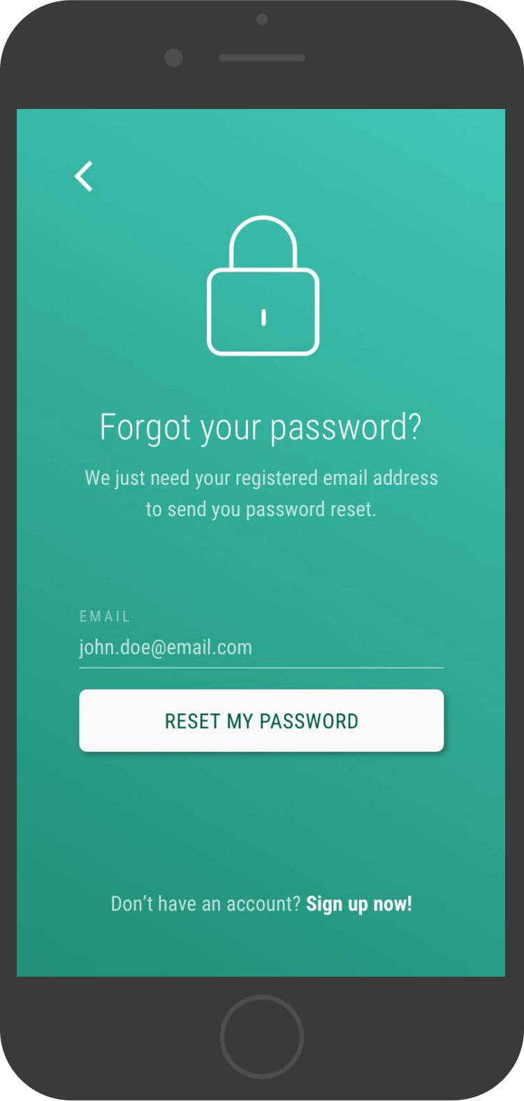 Onboarding screen
