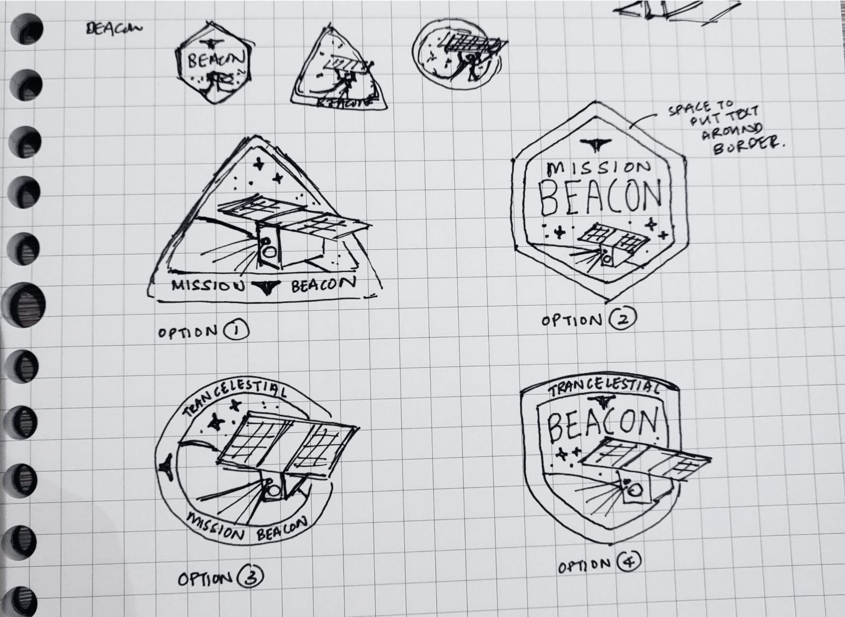 Initial layout sketches