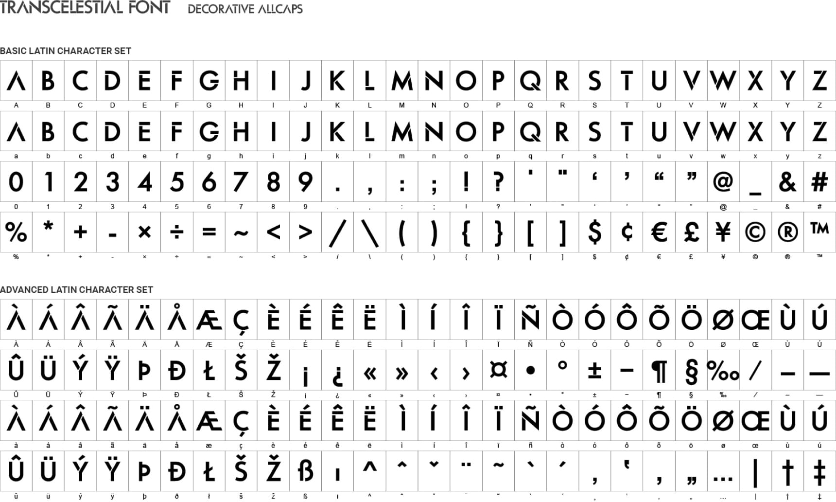 Decorative font